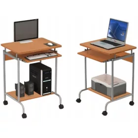    Techly rechteckiger Schreibtisch 60 x 45 x 75 cm, dunkle Buche