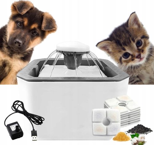  WASSERSCHÜSSEL SCHÜSSEL STILLER BRUNNEN FÜR KATZE HUND 2,5L