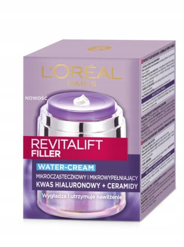  L'Oréal Paris Revitalift Filler 0 SPF feuchtigkeitsspendende Gesichtscreme für Tag und Nacht, 50 ml