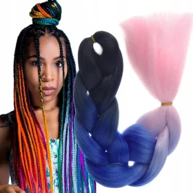  SYNTHETISCHES HAAR FÜR ZÖPFE Zöpfe Dreadlocks OMBRE C4