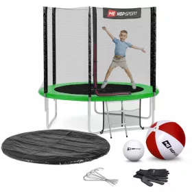Hop-Sport Trampolin mit Netz 244 cm FT 8 (244-252 cm)