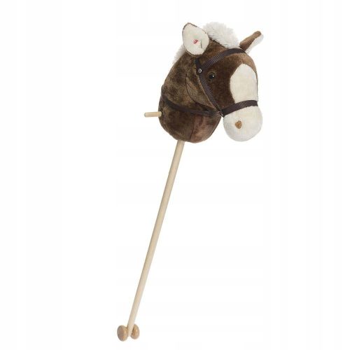  Plüschpferd auf einem Stock, Hobbypferd, 100 cm