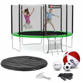  Hop-Sport Trampolin mit Netz 366 cm FT 12 (365-374 cm)