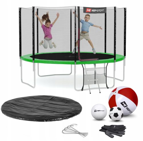  Hop-Sport Trampolin mit Netz 366 cm FT 12 (365-374 cm)