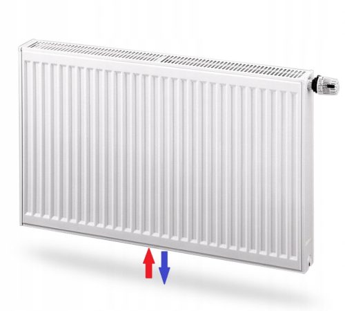  Flachheizkörper Purmo 2393 W weiß 1400 x 600 x 102 mm - Anschluss unten