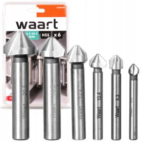 Anfas-Gegenstücke für Metallbohrer, 6-tlg