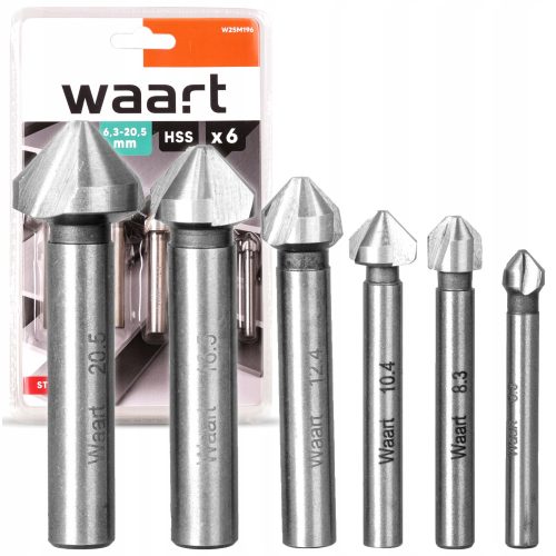 Anfas-Gegenstücke für Metallbohrer, 6-tlg