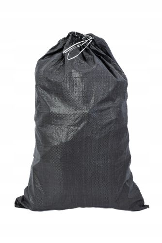 Wimmar Polypropylen-Tasche 50 x 80 cm 25 l schwarz mit Kordelzug