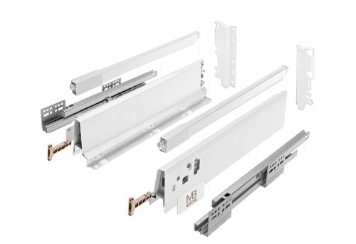 GTV-Schublade, weiße Front, 50 x 1 x 19,9 cm, maximale Belastung: 40 kg