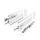 GTV-Schublade, weiße Front, 50 x 1 x 19,9 cm, maximale Belastung: 40 kg