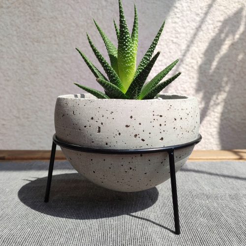  Dekorn Blumentopf 14 cm x 14 x 12 cm Beton