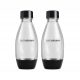  SodaStream Plastikflasche 2 x 500 ml schwarz