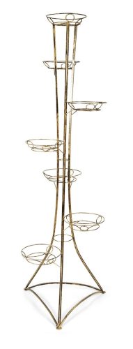 BLUMENSTÄNDER AUS HOLZ Akant Blumenständer 174 cm, Metall