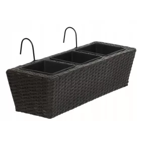    OTE-Blumentopf 62 cm x 29 x 16 cm, Kunststoff, Braun- und Beigetöne