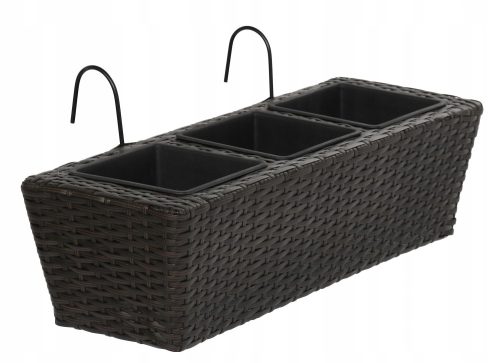  OTE-Blumentopf 62 cm x 29 x 16 cm, Kunststoff, Braun- und Beigetöne