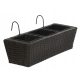  OTE-Blumentopf 62 cm x 29 x 16 cm, Kunststoff, Braun- und Beigetöne