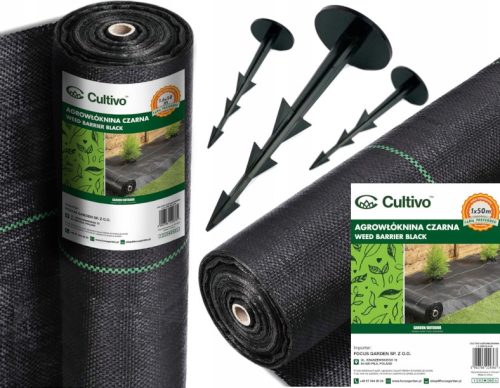 Agrartextil - Agrotextil-Mulchmittel (Unkrautbekämpfung) Cultivo schwarz 160 x 5000 cm 90 g/m²