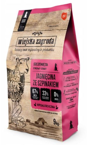  Wiejska Zagroda Trockenfutter für Lammfleisch 9 kg