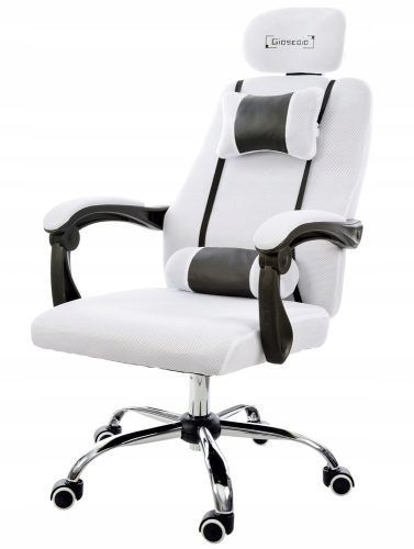  Giosedio GPX Gaming-Stuhl, weißer Stoff