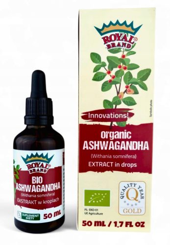 Bio Ashwagandha Extrakt in Flüssigform, hochkonzentriert im Verhältnis 10:1