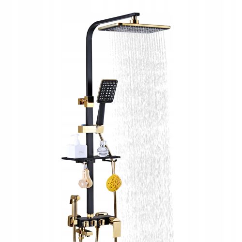 Aufputz-Duschset BLACK SHOWER FATTER SET