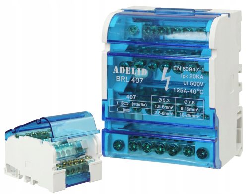 Adelid 500 V IP20 125 A Anschlussschiene