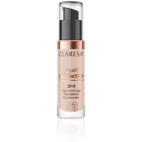    CLARESA LIQUID PERFECTION FOUNDATION CONCEALER 2in1 104 30 ml