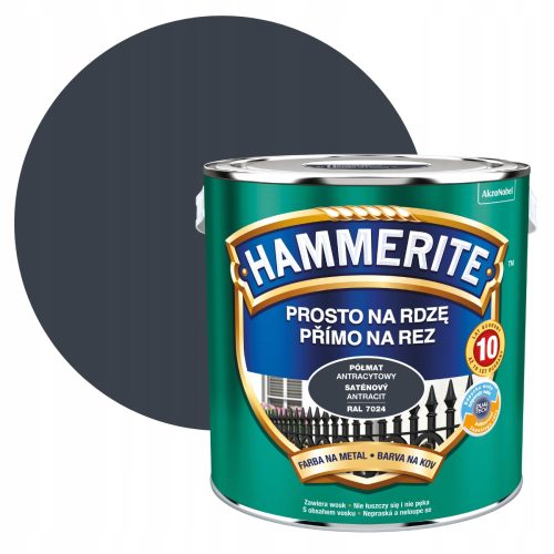 Hammerite Korrosionsschutzfarbe Anthrazit 2,5 l