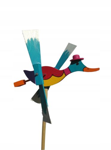  Gartenwindmühle Quirky Duck - Kunsthandwerk