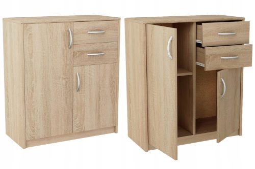  Kommode Möbel Bestseller Julia K020 74 x 35 x 85 cm Sonoma-Eiche