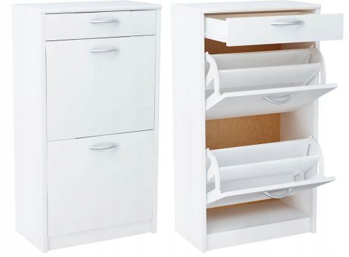 Schuhschrank Möbel Bestseller 50,1 x 91,6 x 27,6 cm weiß