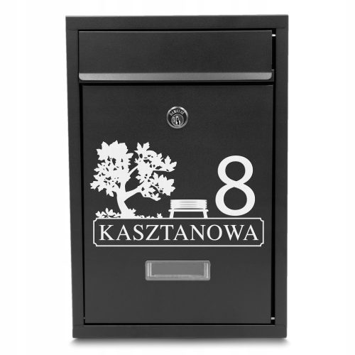 Malatec Briefkasten schwarz