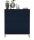  Glamour TV-Kommode, TV-Schrank, Marineblau MAT, 113 cm