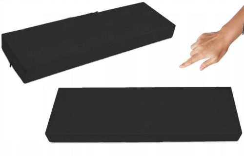  Palettenmöbelkissen, 120x40 schwarze Bank