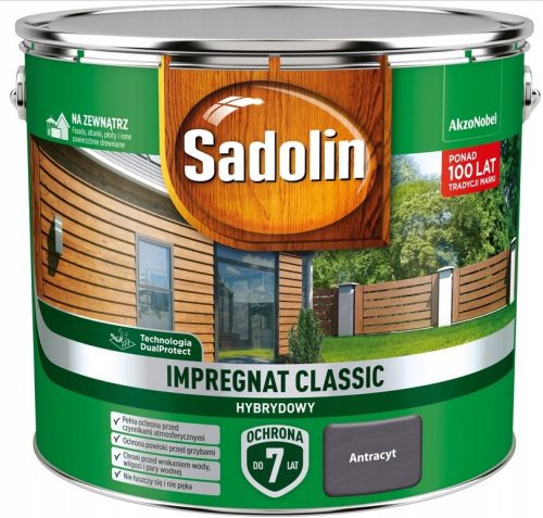 Sadolin Anthrazit Holzimprägnierung 9 l