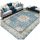  Orientalischer rutschfester Teppich 140x200 Mandala