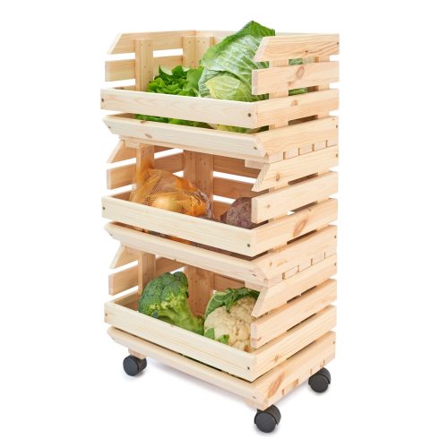 Boxen, Aufbewahrungsbehälter, Organizer Box auf Rollen, Braun- und Beigetöne, transparent