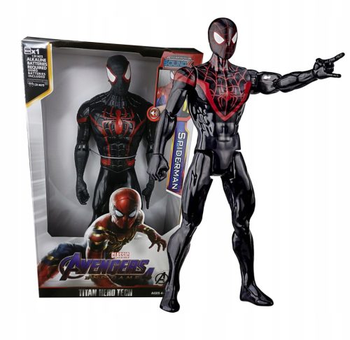  AVENGERS TITAN HERO SPIDER MAN MILES MORALES FIGUR 30CM LED SOUND