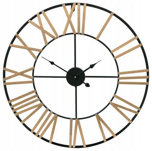 Uhr für zu Hause Wanduhr Style Decor schwarz, gold, 60 cm