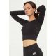  Fitness GA Rushguard für Damen, Farbe: Schwarz, Größe: