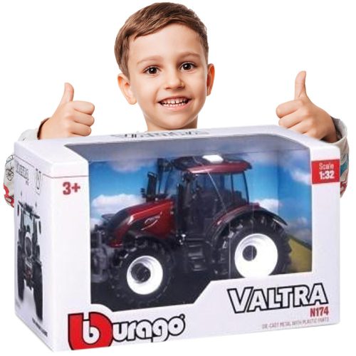 BBURAGO Toy Farm Valtra N174 Rot 1:32 SPIELZEUG