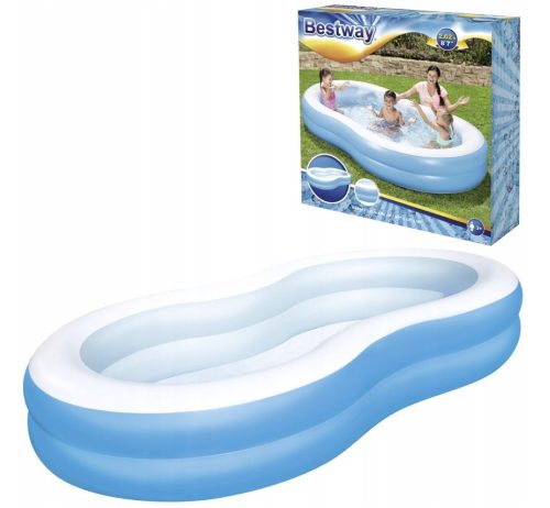 Bestway 54117 aufblasbarer Pool 262 x 157 cm blau