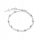  Silberarmband, Rosenkranz aus einem Jahrzehnt, 3 mm, Kreuz