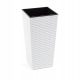  Blumentopf Lamela 19 cm x 19 x 37 cm Durchmesser 19 cm Kunststoff weiß