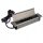 Steckdose, Steckdosenleiste, Tisch-USB-Designleuchte silber