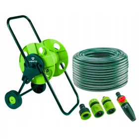  TRAGTROMMEL-GARTENSCHLAUCH 50 m 1/2 SPINNER-Pistole
