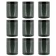 Lebensmittelbehälter Kunststoffbehälter 1L schwarz 1000ml x9