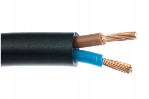 Rundes Elektrokabel, flexibel (Seil), Installation OMY Digma 2 x 0,5