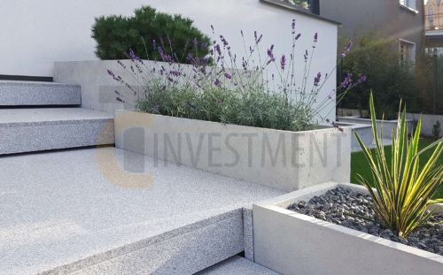  Beton-Terrassengarten-Blumentopf SLABB 124x40x70