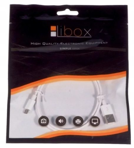  Libox USB - MicroUSB Typ B Kabel 1 m weiß